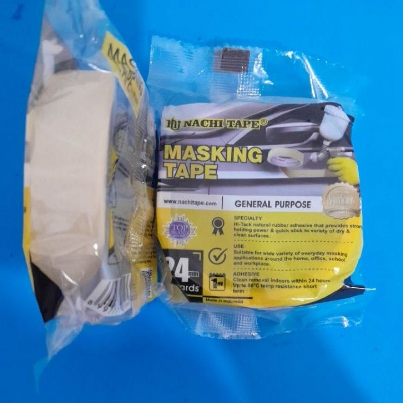 

Masking tape/lakban kertas Nachi 24mm(20yard)