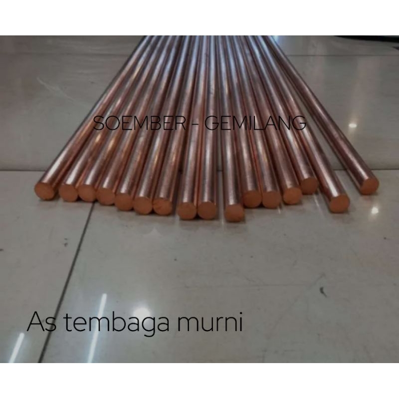 As tembaga 5mm x 500mm - as tembaga murni