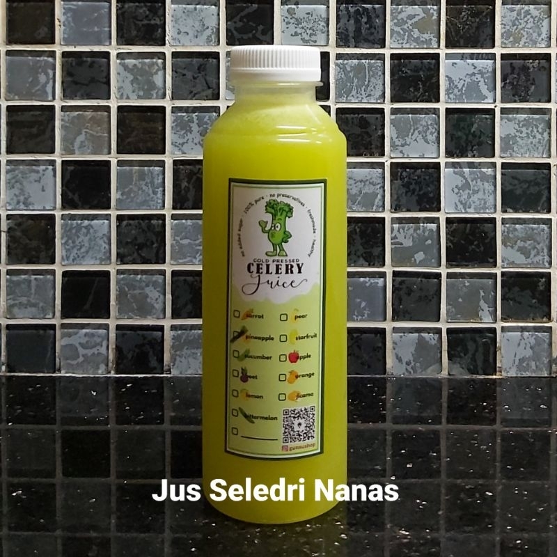 

Jus Seledri Nanas / Celery Pineapple Juice pure COLD PRESSED