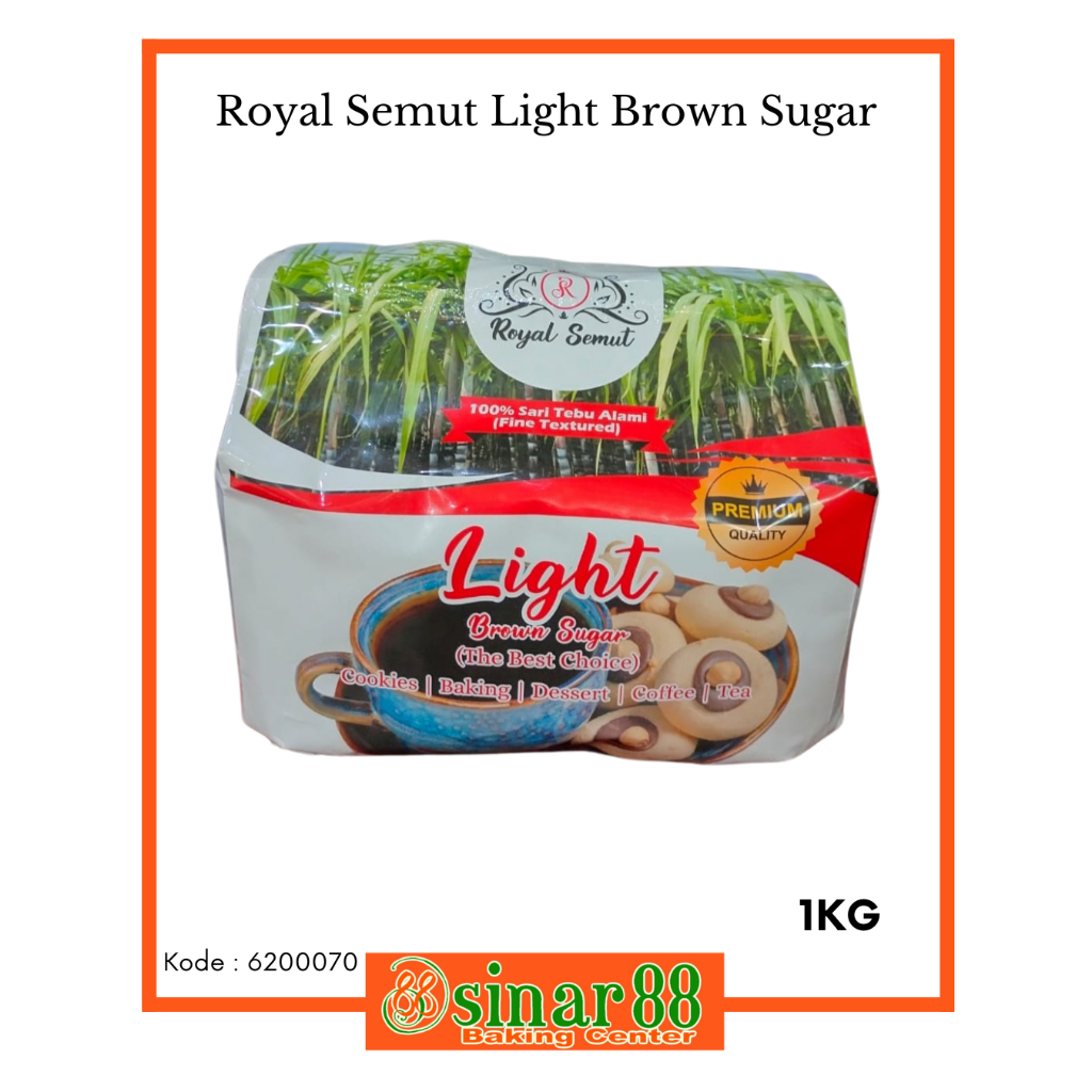

ROYAL SEMUT LIGHT BROWN SUGAR 1KG