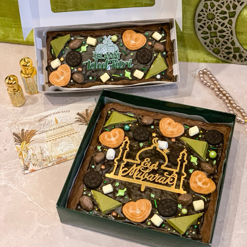 

Hampers lebaran Idul Fitri Brownies Fudgy