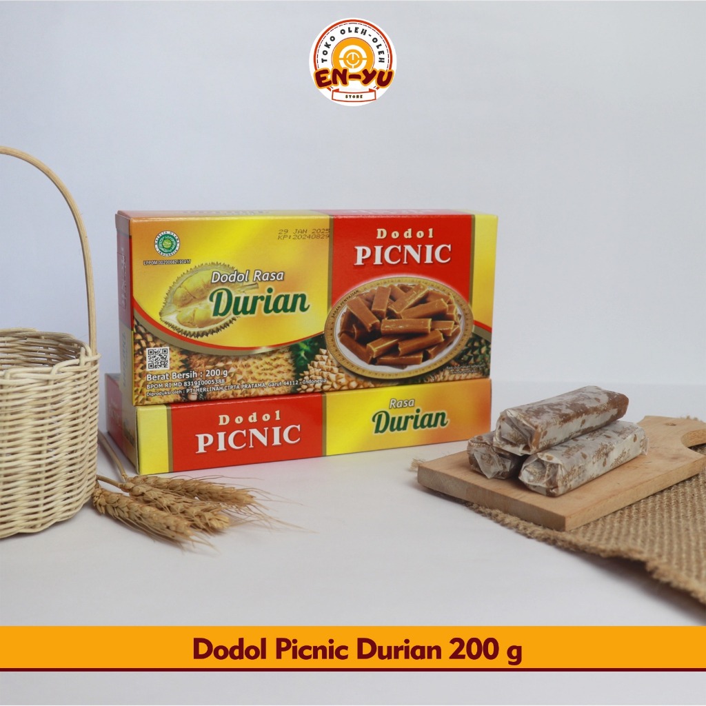 

Dodol Garut Asli PICNIC Original Rasa Durian Manis Legit