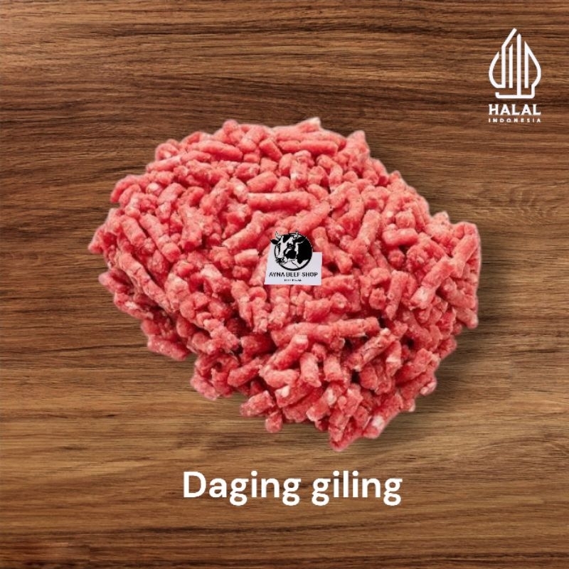 

Daging sapi giling premium halal 500g-1kg
