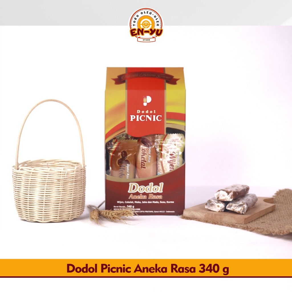 

Dodol Garut Asli PICNIC Gift Sachet Aneka Rasa 340 gram