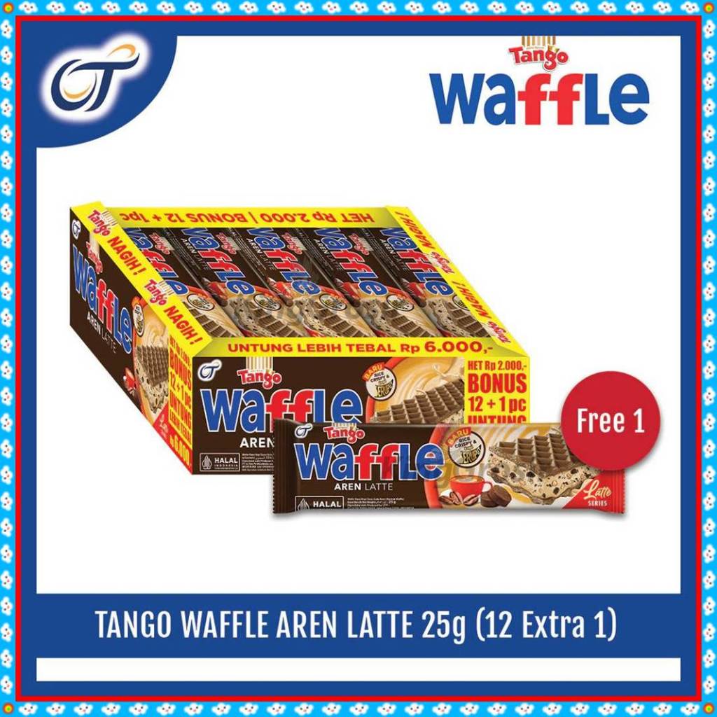 

Tango Waffle 1Box isi 12+1 pcs Cemilan Waffle Wafer Enak dan Renyah