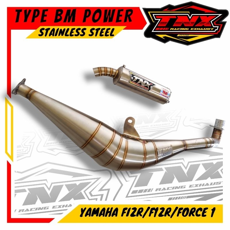 Knalpot Fizr F1zr Type BM Power Stainless Suara Garing TNX Exhaust Original