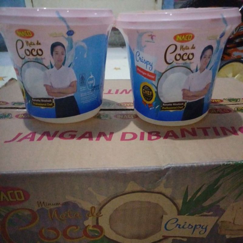 

NATA DE COCO INAVO Crispy 1000g / 1kg isi 6 ember