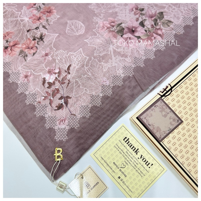 HIJAB BUCKLe voal digital printing / Kemasan box