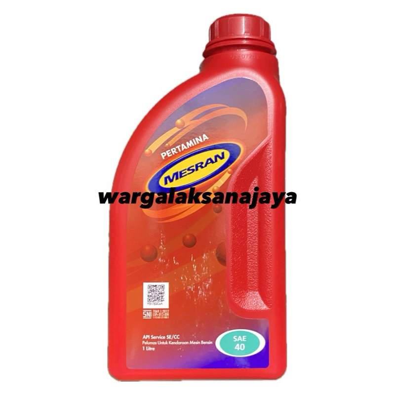 1 Liter Oli Mesran SAE 40 Oli Mesin Penggerak Bensin [Mesran]