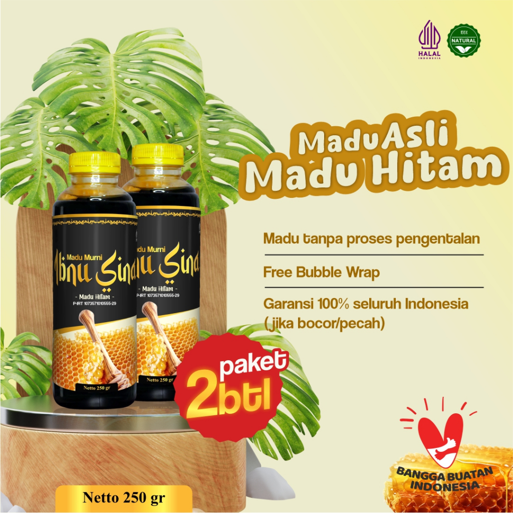 

2 Madu Madu Murni Hitam Ibnu Sina | Membantu Menjaga Kesehatan