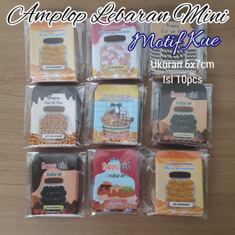 

Amplop Lebaran Mini Motif Kue Lucu ( 10 pcs )
