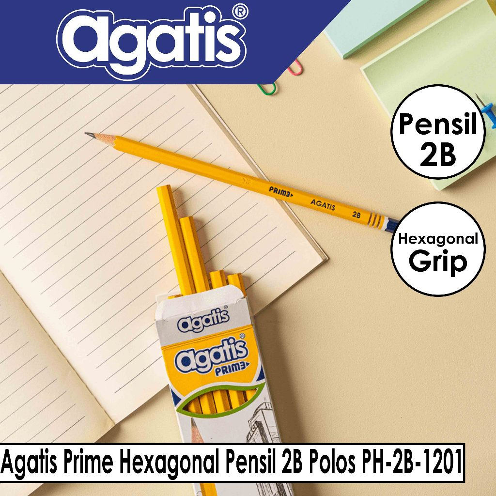 

Agatis Prime Hexagonal Pensil 2B Polos PH-2B-1201