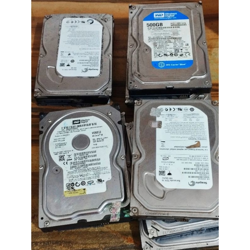 Harddisk Rusak Harddisk Bekas Seagate WD Western Digital 250GB 500GB 1TB