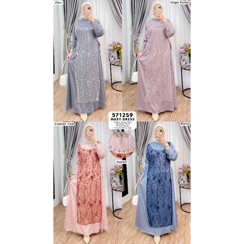 Gamis by extuRianty Maxy dress
Bahan :  armani silk+tile
Fit to Xl besar
Ld 114 
Pb 138

Harga norma