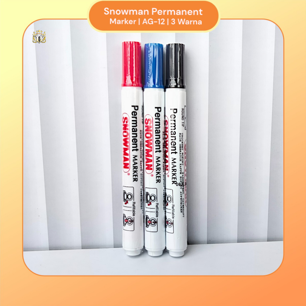 

Snowman Permanent Marker / Spidol Permanent Besar / Serbaguna