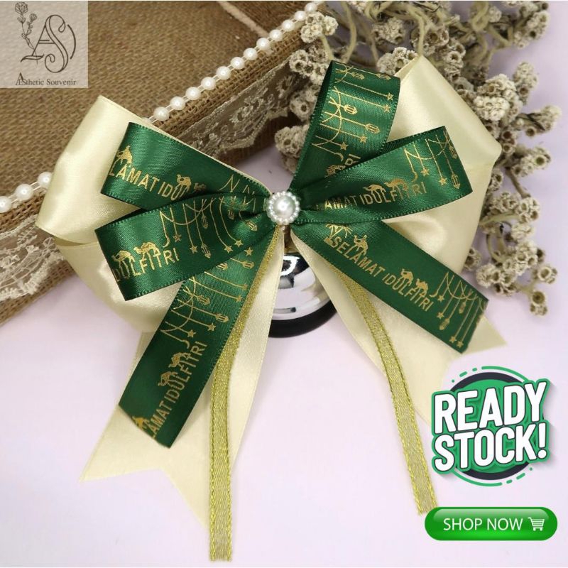 

AESTHETIC SOUVENIR - Hiasan Idul Fitri Idul Adha Ketupat Lebaran dan Pita Satin Idul Fitri Ketupat Pita