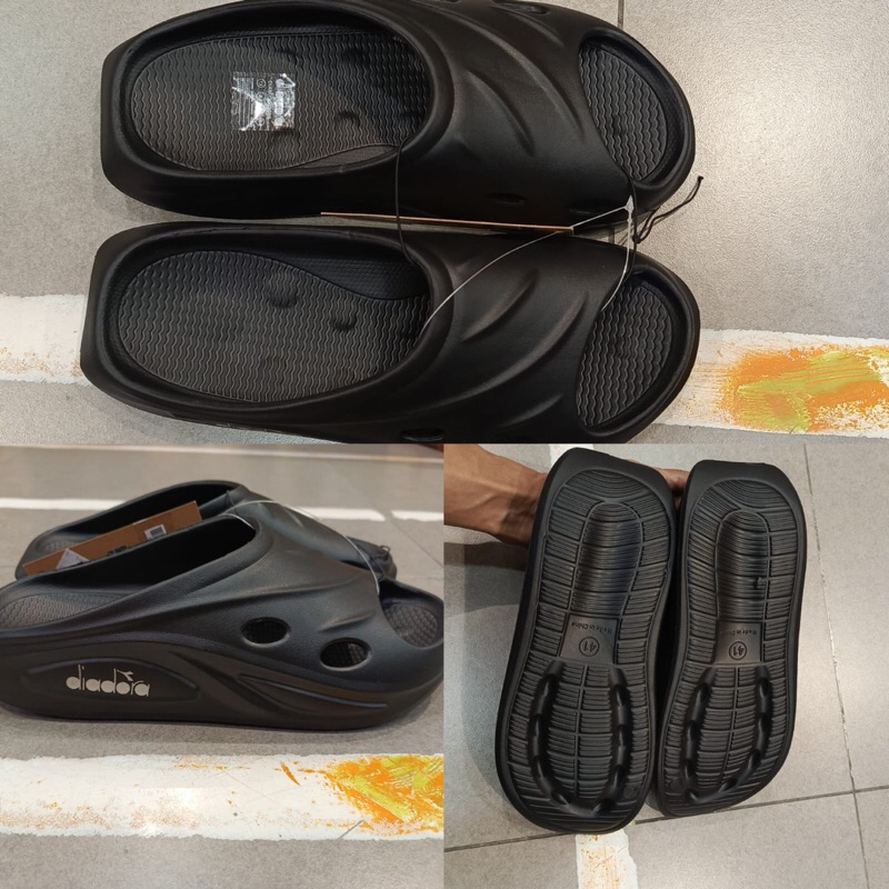 Diadora Marley Black Sandal Sendal - Original