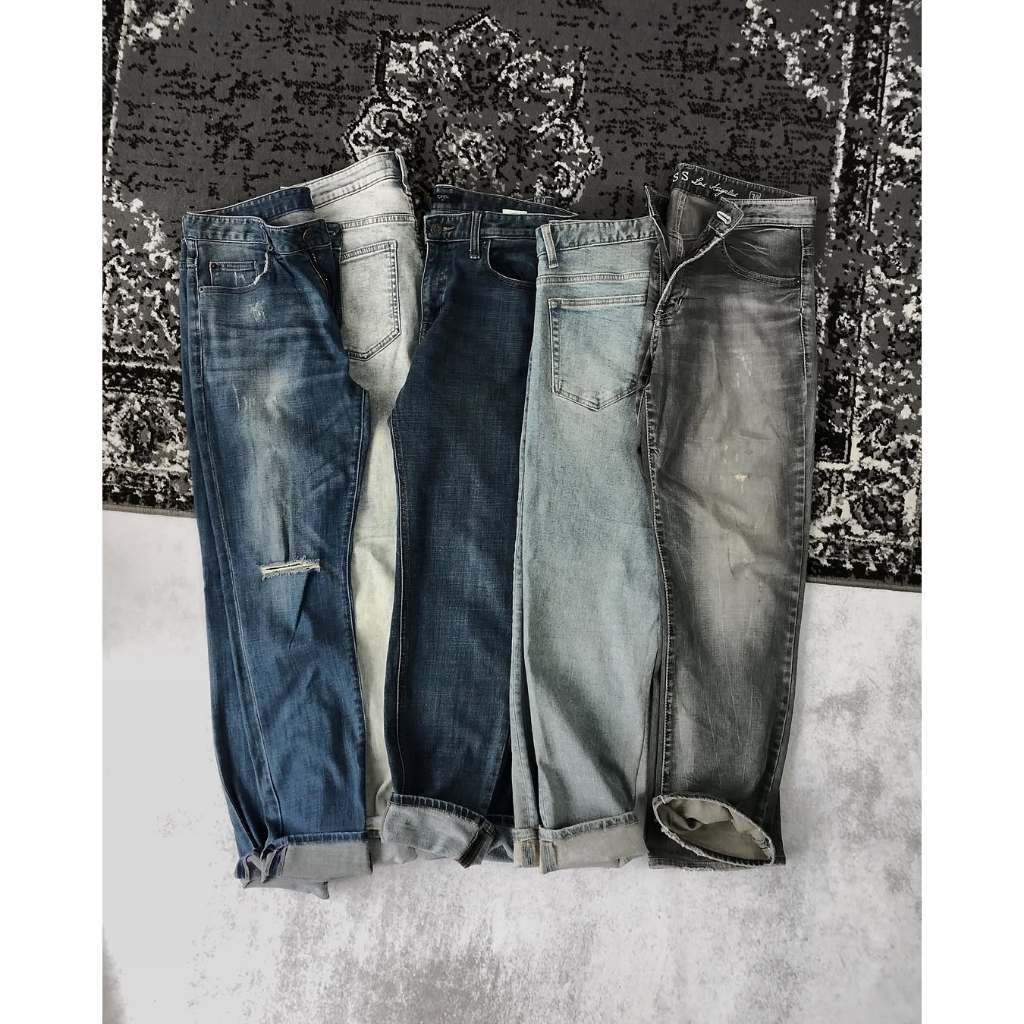 BLUE JEANS || DENIM PANTS || CELANA JEANS SECOND BRAND PREMIUM QUALITY