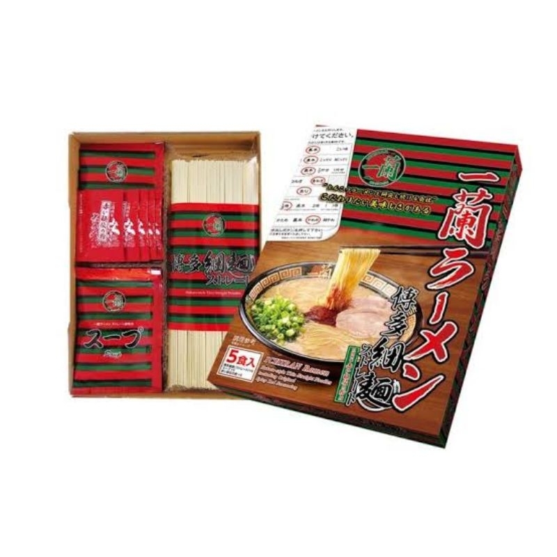 

ICHIRAN Ramen Thin Straight Noodles Isi 5 Pcs