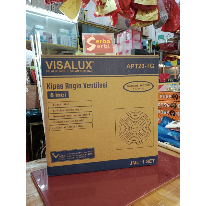 (APT 20-TG VISALUX) Kipas ceiling exhaust fan 8" palfon