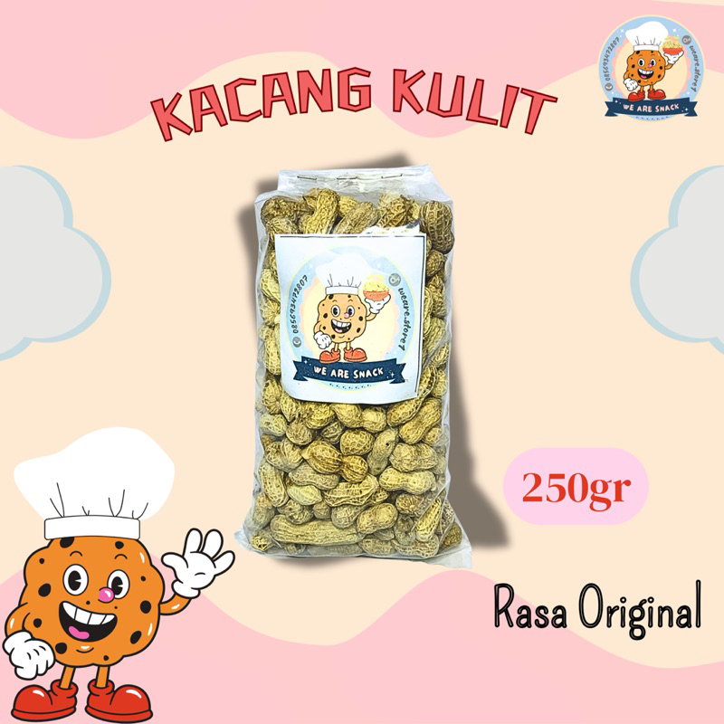 

Cemilan Kacang Kulit Original 250gram
