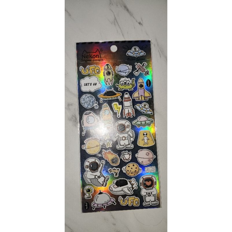 

laser black illustration sticker UFO