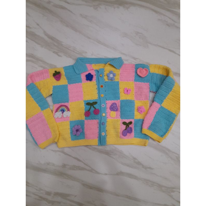 Aurora cardigan rajut//cardigan crochet handmade