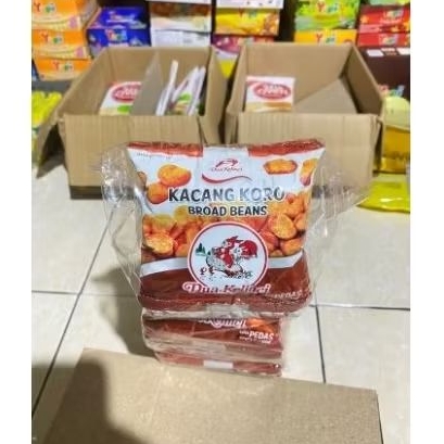 

snack kacang koro dua kelinci original/pedas isi 10