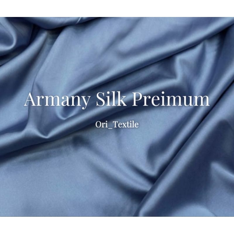 Kain Satin Armany Silk Premium/Satin armany silk Polos.