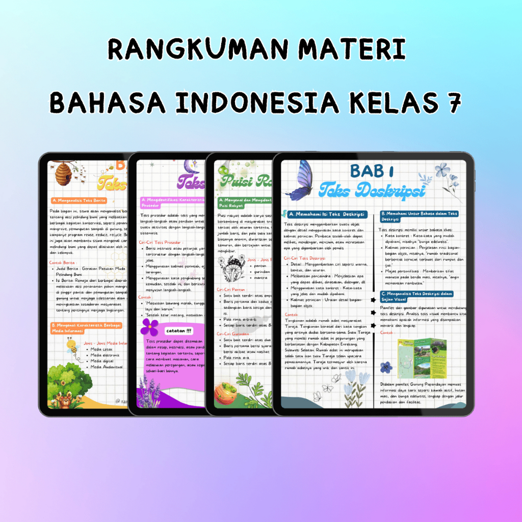 Rangkuman Materi Bahasa Indonesia Kelas 7 Kurikulum Merdeka