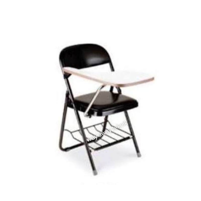 kursi kuliah Chitose full hitam second bisa di lipat