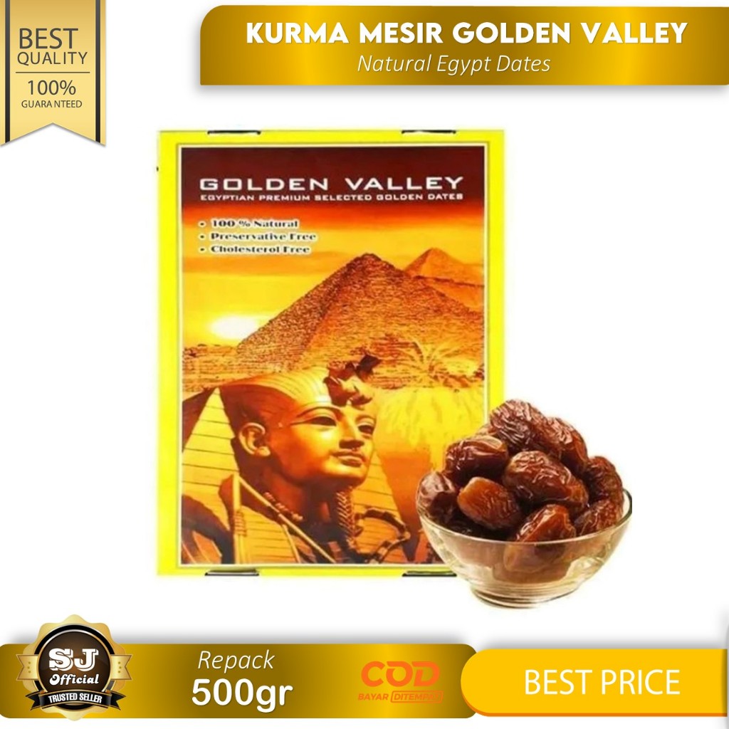 

KURMA Mesir GOLDEN VALLEY 500gr - Natural Egypt Dates - Packaging CUP