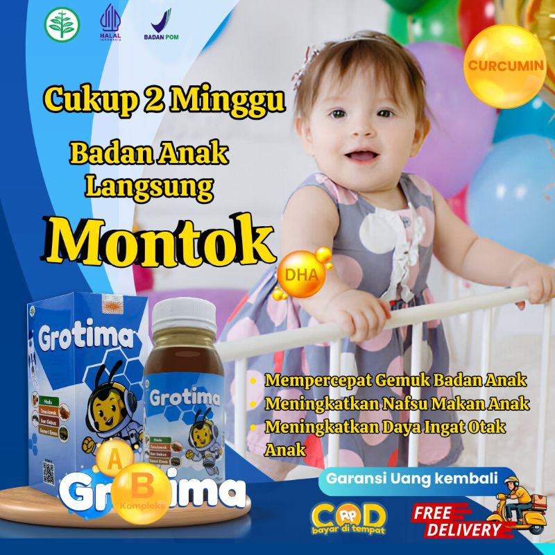 vitamin anak penambah berat badan anak / vitamin anak penafsu makan anak / grotima vitamin anak