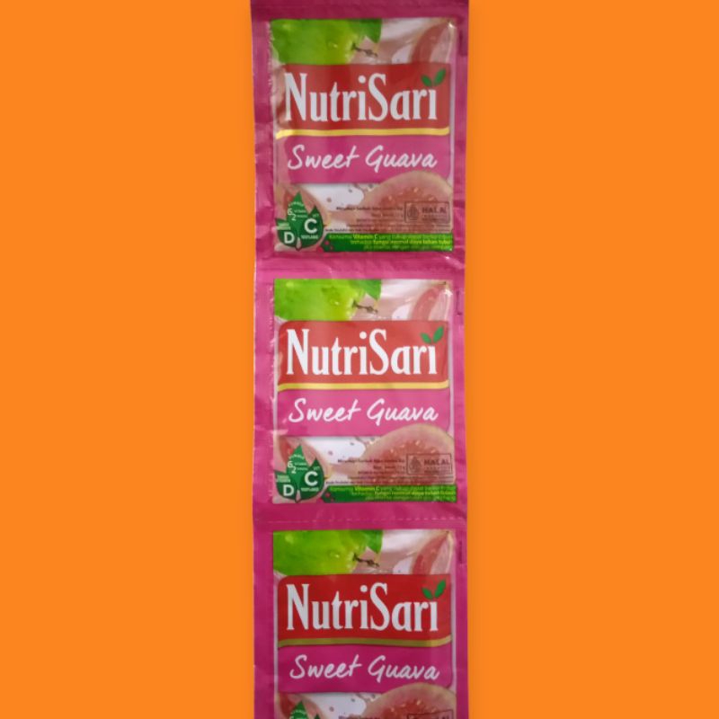 

1 renceng Nutrisari s. guava jambu isi 10 sachet