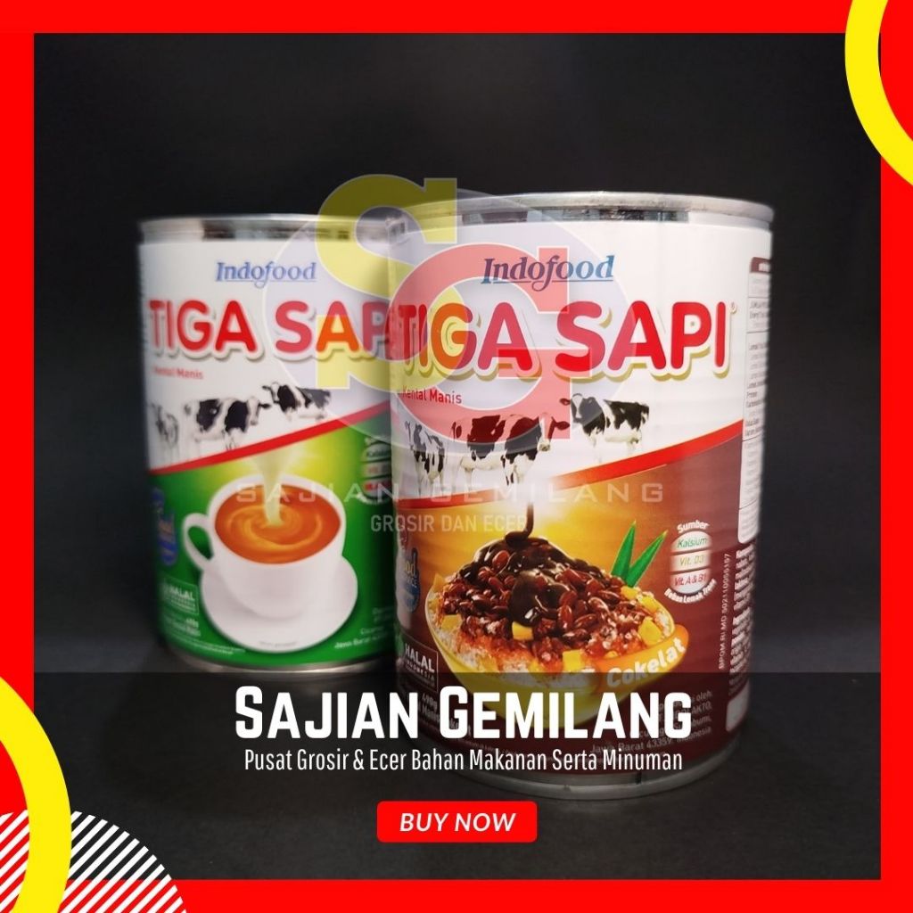 

Susu Kental Manis Tiga Sapi 490g- Grosir Sajian Gemilang
