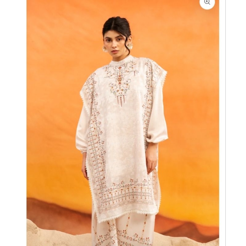 Aleza Raya 2025 Aurea Syeline Tunic Tunik Set Cream Aleza Label