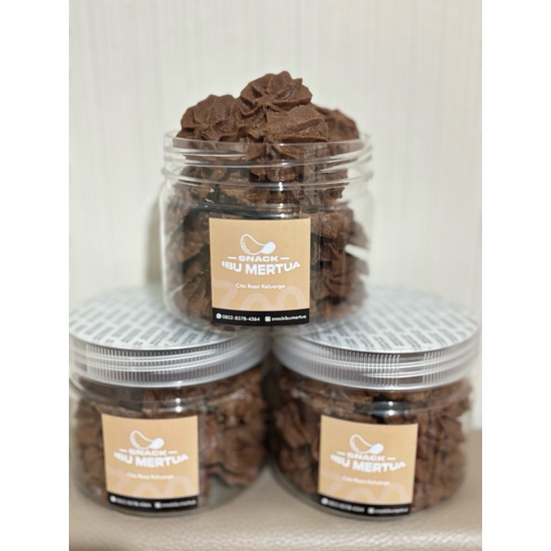 

snack ibu mertua - kue kering coklat, cookies coklat 150g