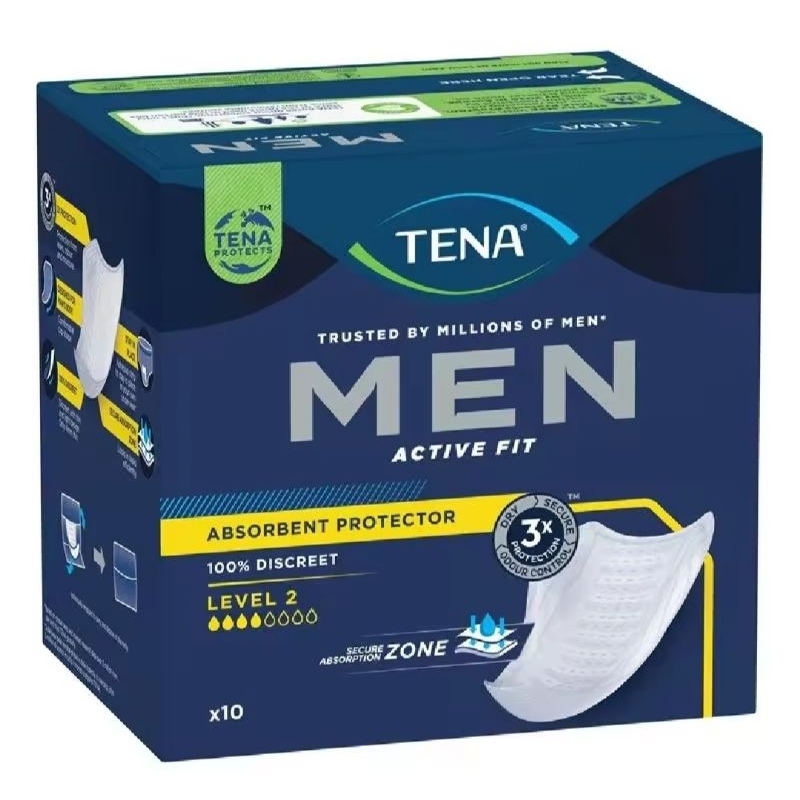 Tena Men Active Fit Absorbent Protector Level 2 ( 10 Pads )