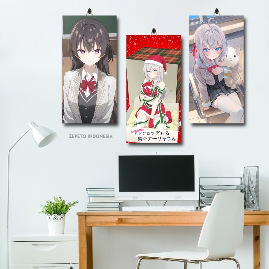 Poster Kayu Maria Mikhailovna Kujou Tokidoki Bosotto | Pajangan Dinding Minimalis |HBZ/CKA74