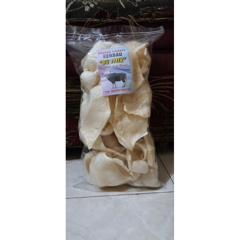 

Kerupuk Rambak Kerbau 100gram,250gram&500gram