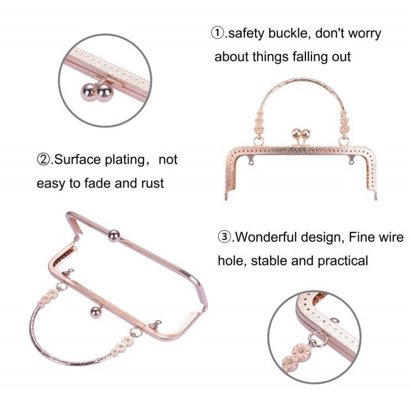 HOT DEALS NEW DEALS 20CM FRAME BEHEL TAS RAJUT GAGANG TAS RAJUT PEGANGAN TAS HANDLE HANDLE TAS BESI