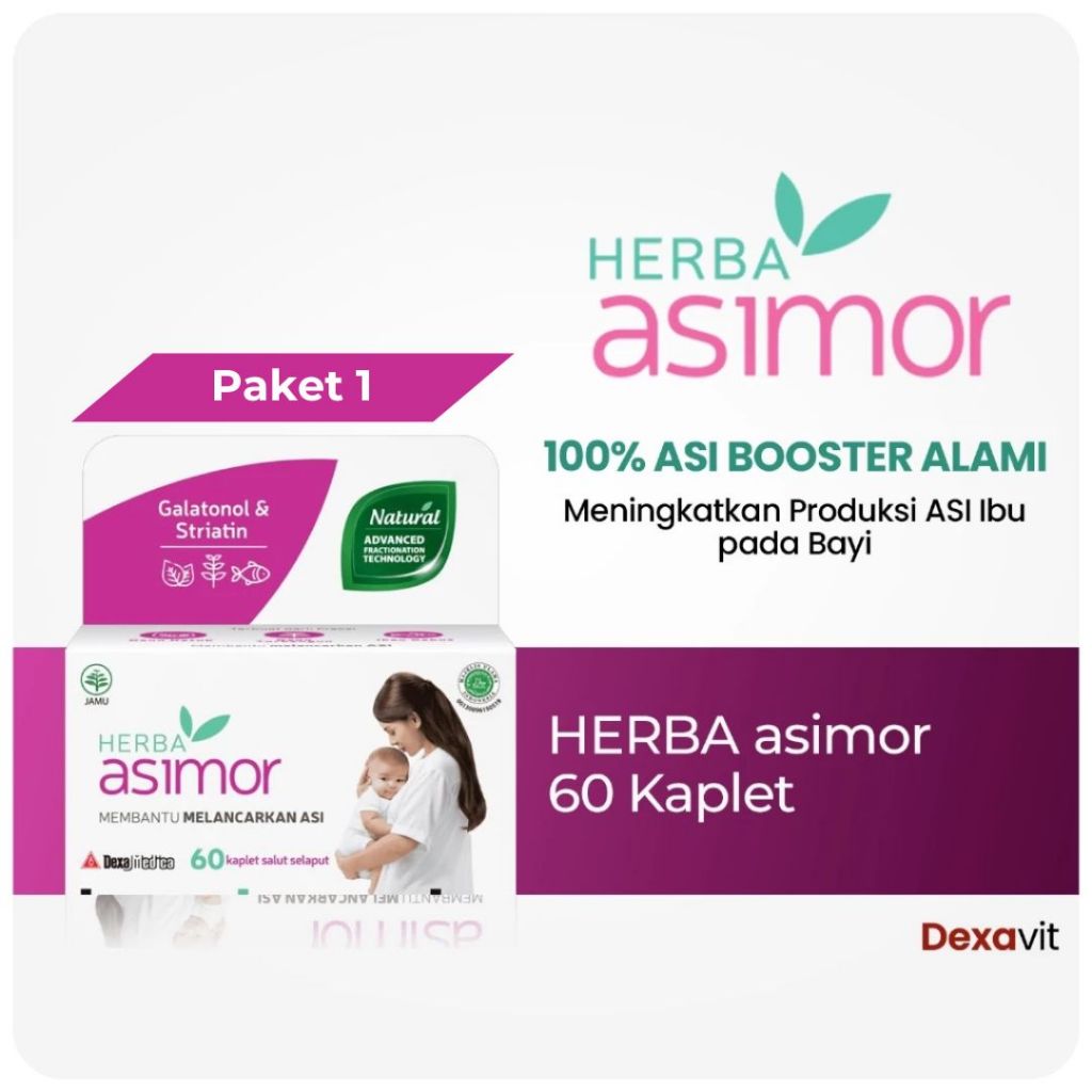 HERBA Asimor 60 Kaplet Asi Booster - Pelancar ASI