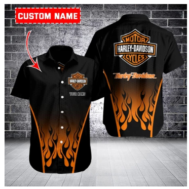 BAJU KEMEJA PRIA DEWASA LENGAN PENDEK HARLEY DAVIDSON CUSTOM DESIGN FULL PRINTING SUBLIMATION ART10