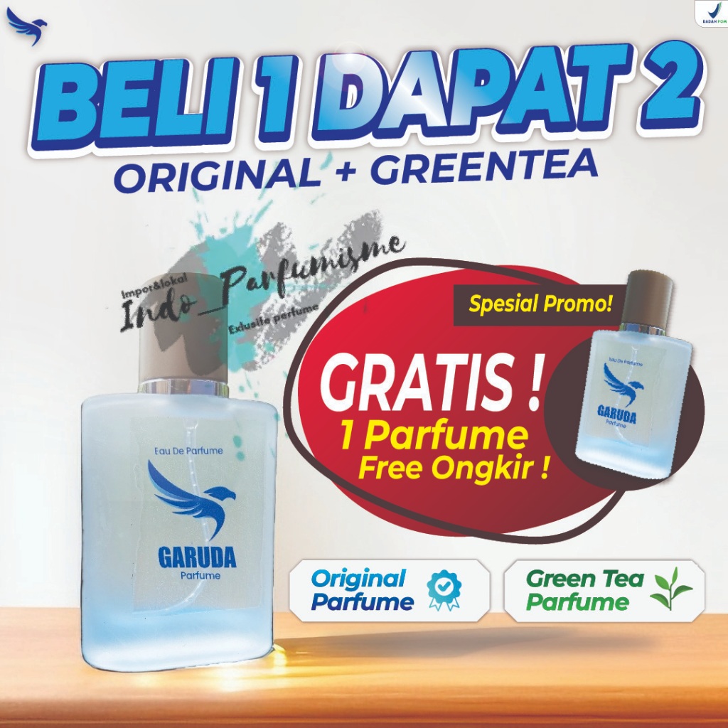 BELI 1 DAPAT 2 PARFUM GARUDA INDONESIA,UNISEX ( GREEN TEA ORIGINAL )