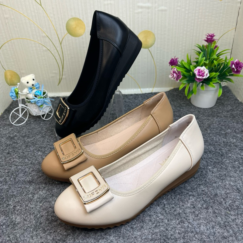 SOFIYA ORI 1805 24 PANTOPEL WEDGES WANITA /  SEPATU FANTOPEL / SEPATU KERJA / SEPATU KANTOR / GURU