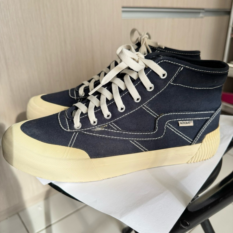ukuran 40 Sepatu Patrobas Equip High Navy Original | Sneakers Casual Pria Wanita Original