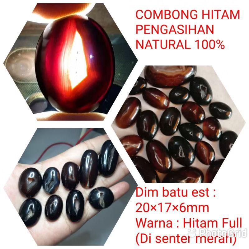 BATU COMBONG HITAM KINASIH NATURAL
