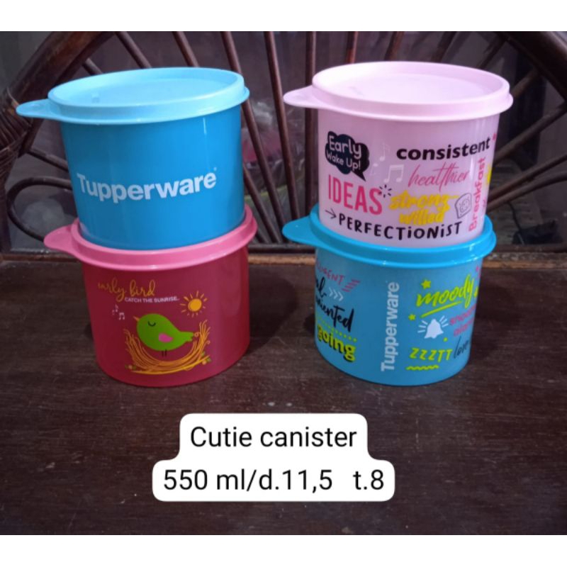 Toples kecil 550ml,cutie canister by tupperware (1 pcs)