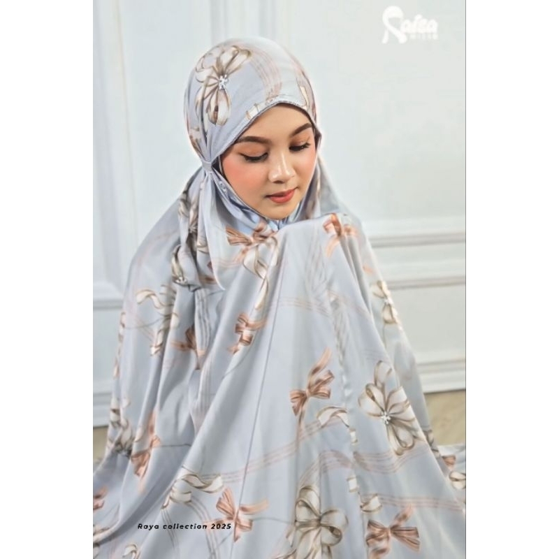 ZAUJA MUKENA SILK MOTIF RAYA SERIES BY RAISA HIJAB/MUKENA SILKY MOTIF 3IN1 PREMIUM RAISA HIJAB/MUKEN