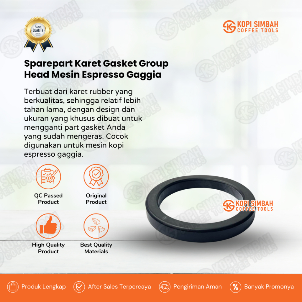 Karet Gasket Group Head PortaFilter Mesin Kopi Espreso GAGGIA Original Sparepart Espresso